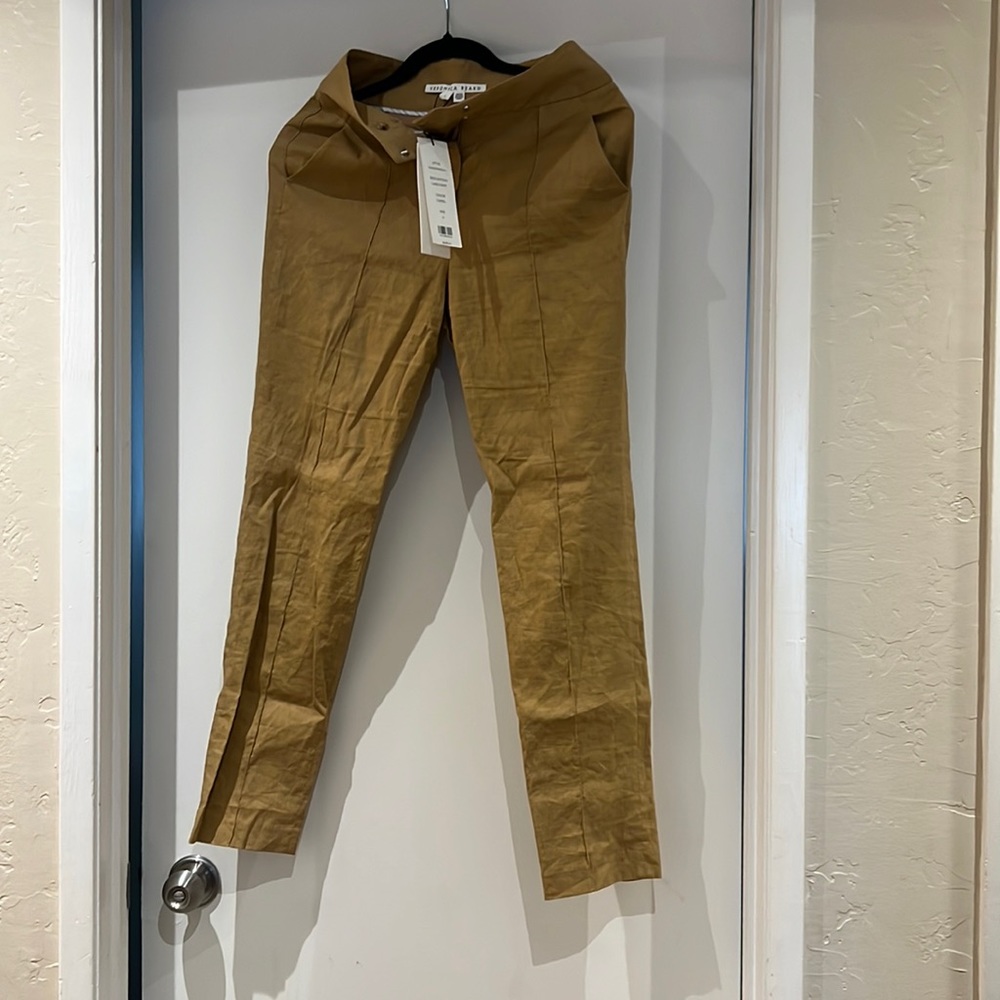 Veronica Beard Lago Linen Pant SZ 0